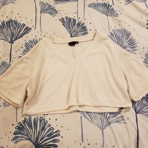 Out From Under Cropped White Top